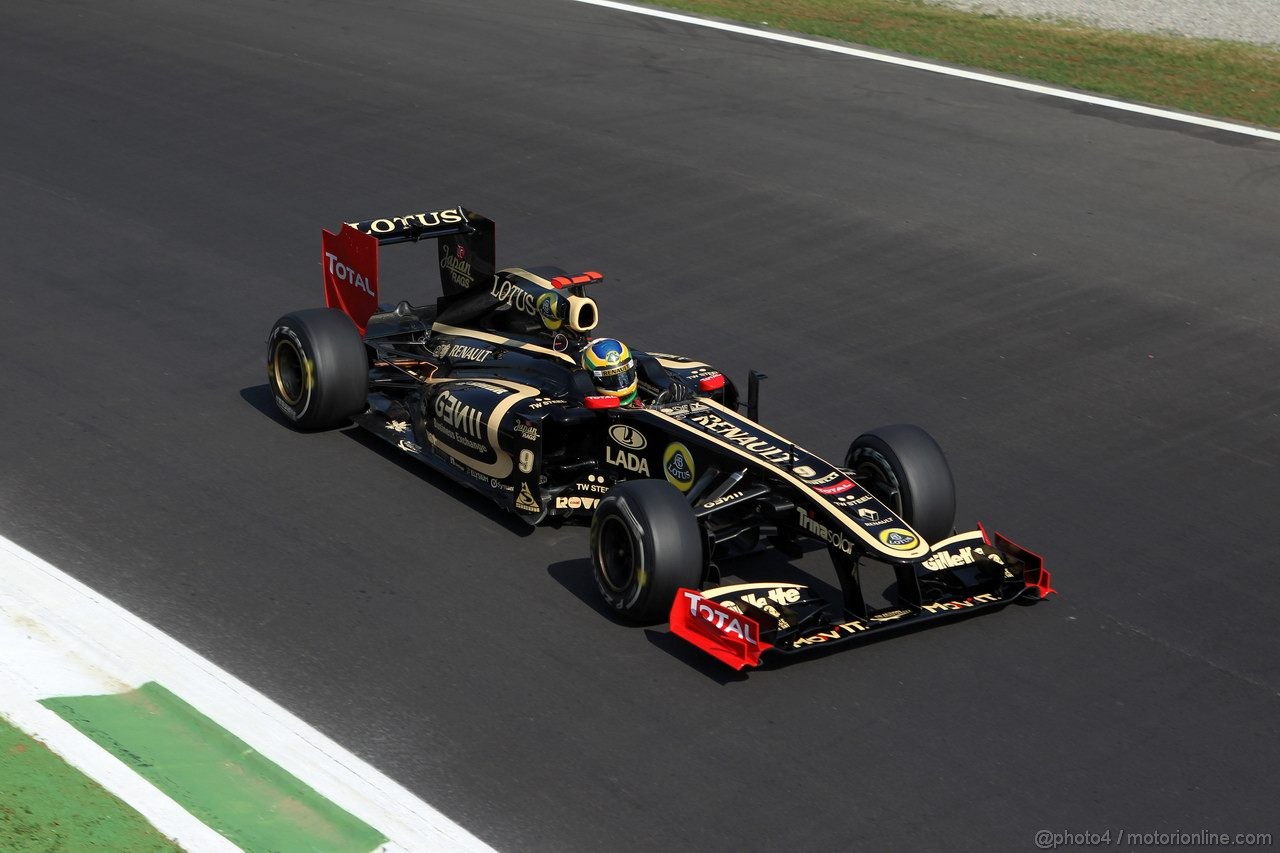 GP ITALIA, 09.09.2011- Prove Libere 2, Venerdi', Bruno Senna (BRA), Lotus Renault GP R31 