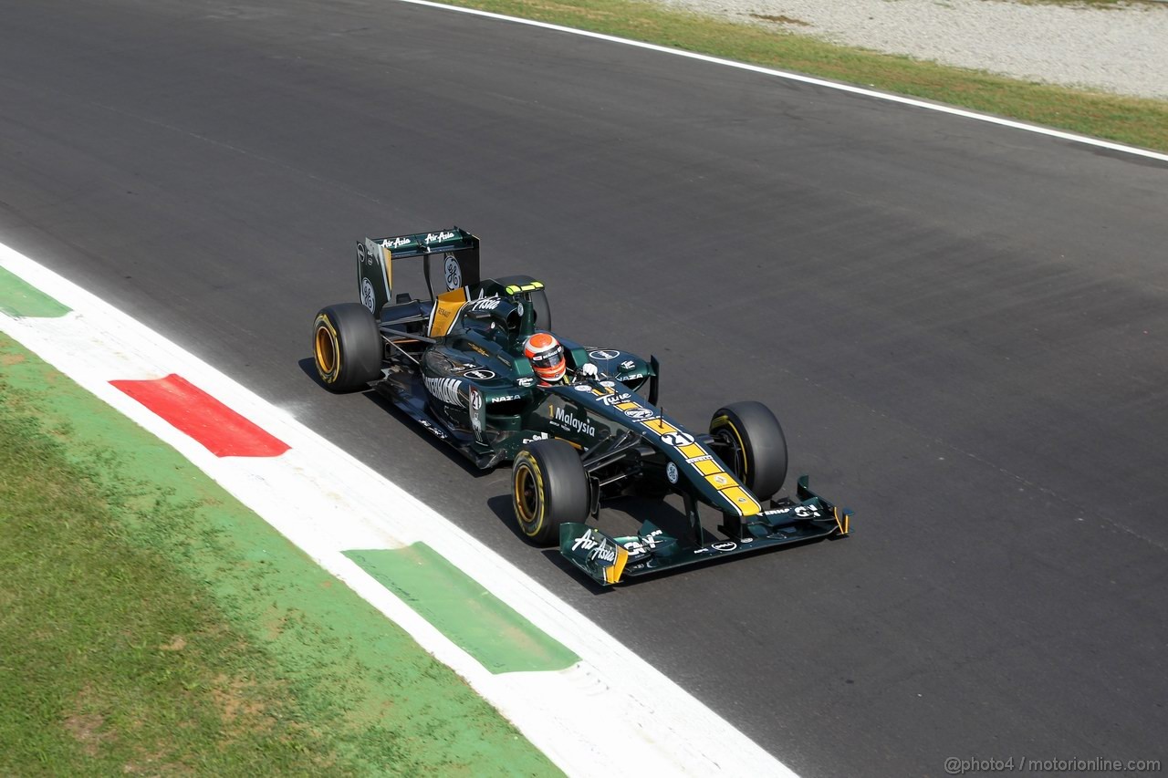 GP ITALIA, 09.09.2011- Prove Libere 2, Venerdi', Jarno Trulli (ITA), Team Lotus, TL11 