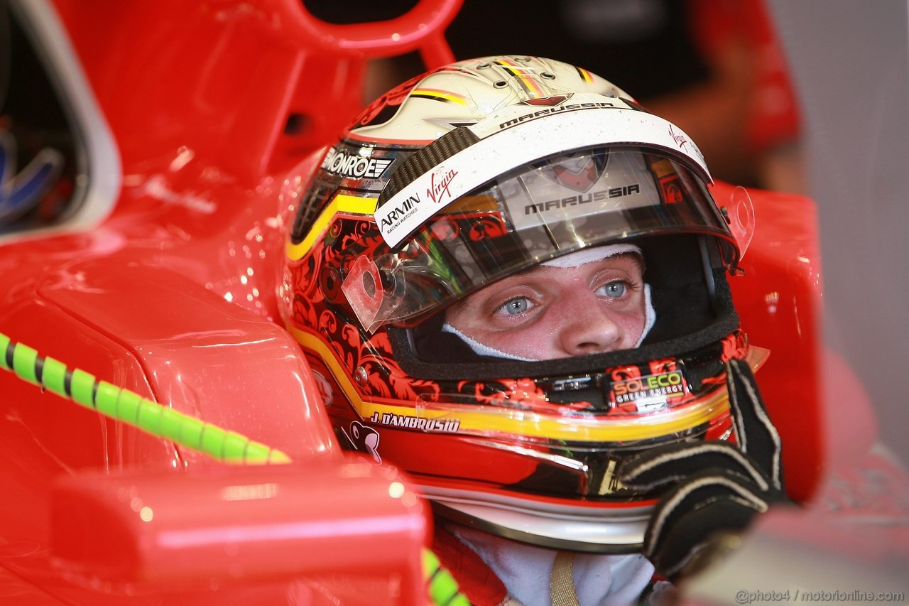 GP ITALIA, 09.09.2011- Prove Libere 2, Venerdi', Jerome D'Ambrosio (BEL), Marussia Virgin Racing VR-02