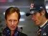 GP ITALIA, 09.09.2011- Prove Libere 1, Venerdi', Christian Horner (GBR), Red Bull Racing, Sporting Director e Mark Webber (AUS), Red Bull Racing, RB7 