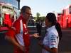GP ITALIA, 09.09.2011- Prove Libere 1, Venerdi', Stefano Domenicali (ITA), Team Principal e Monisha Kaltenborn (AUT), Managing director Sauber F1 Team 