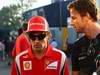 GP ITALIA, 09.09.2011- Fernando Alonso (ESP), Ferrari, F-150 Italia e Jenson Button (GBR), McLaren  Mercedes, MP4-26 