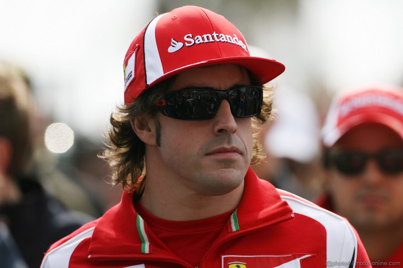 GP KOREA, 16.10.2011- Fernando Alonso (ESP), Ferrari, F-150 Italia 
