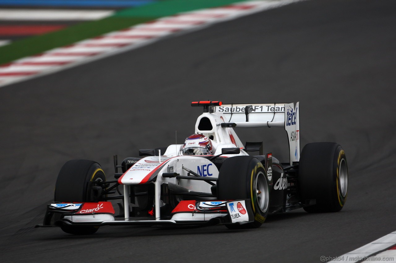 GP KOREA, 16.10.2011- Gara, Kamui Kobayashi (JAP), Sauber F1 Team C30 