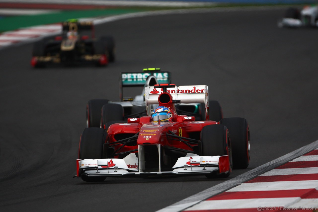 GP KOREA, 16.10.2011- Gara, Fernando Alonso (ESP), Ferrari, F-150 Italia 