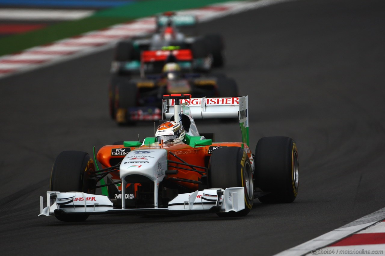 GP KOREA, 16.10.2011- Gara, Adrian Sutil (GER), Force India F1 Team, VJM04 
