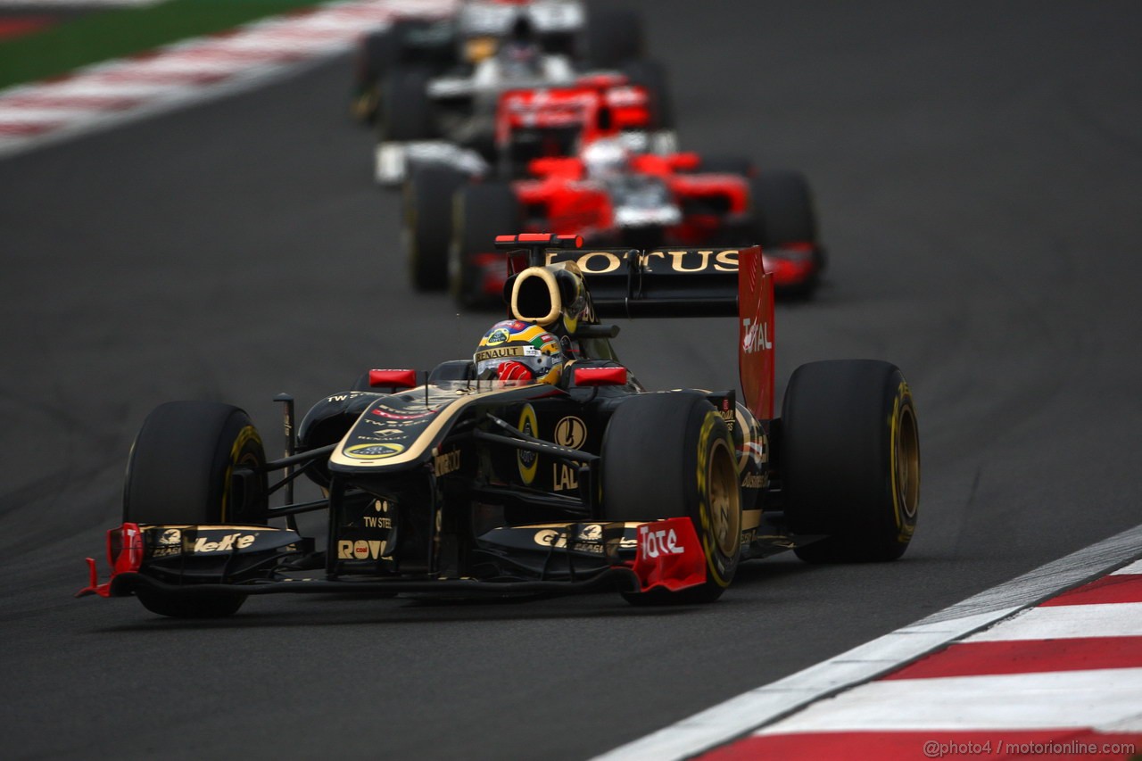 GP KOREA, 16.10.2011- Gara, Bruno Senna (BRA), Lotus Renault GP R31 