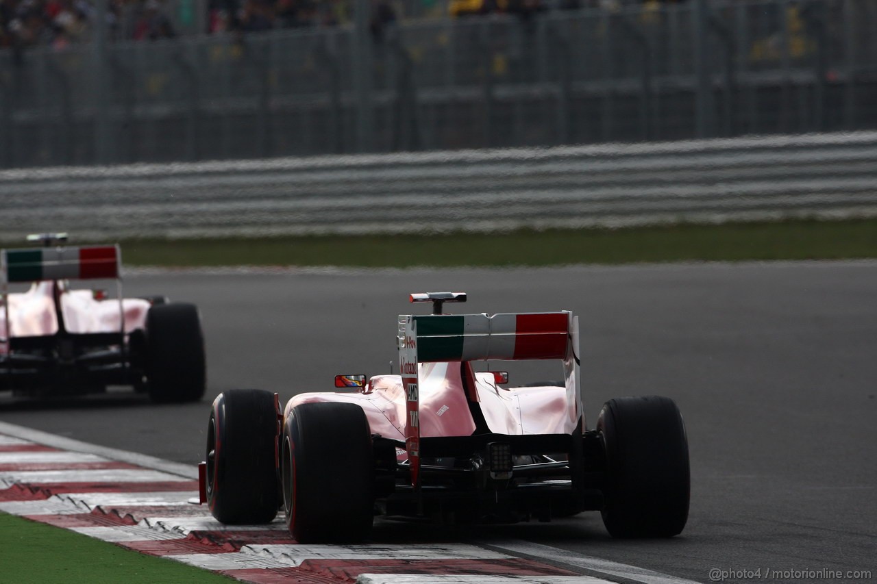 GP KOREA, 16.10.2011- Gara, Fernando Alonso (ESP), Ferrari, F-150 Italia e Felipe Massa (BRA), Ferrari, F-150 Italia 