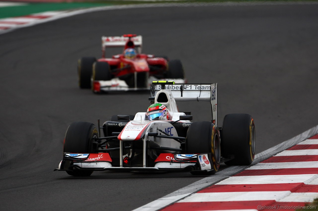 GP KOREA, 16.10.2011- Gara, Sergio P�rez (MEX), Sauber F1 Team C30 