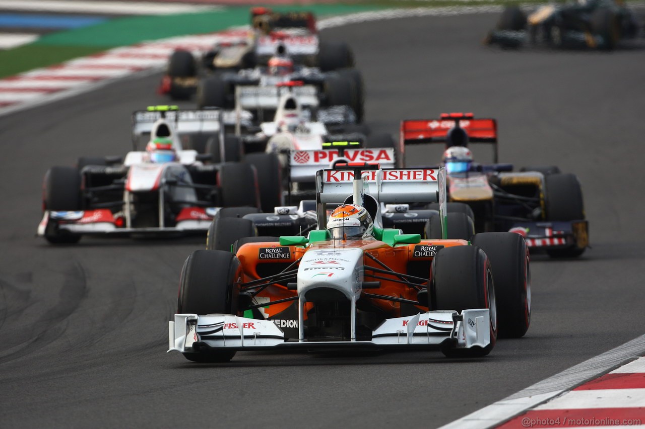 GP KOREA, 16.10.2011- Gara, Adrian Sutil (GER), Force India F1 Team, VJM04 