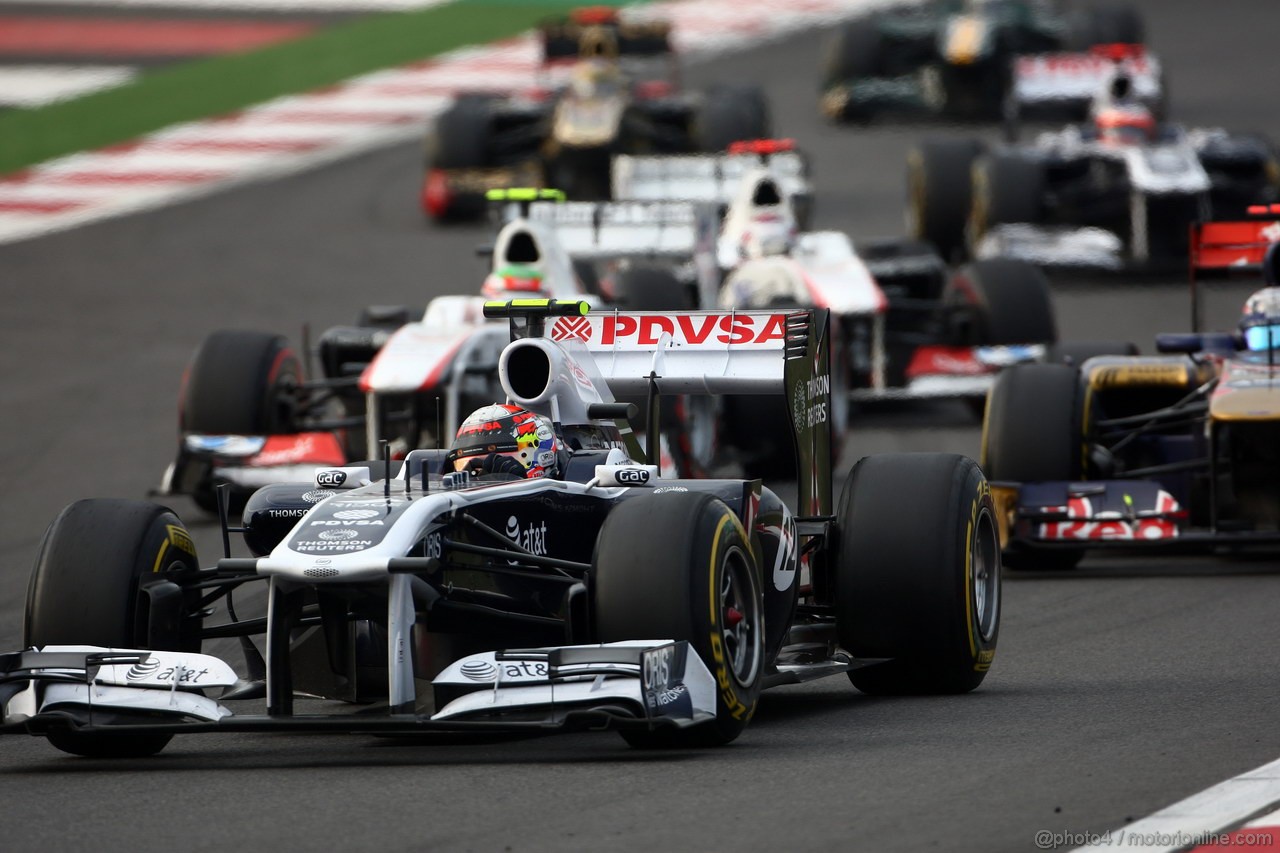 GP KOREA, 16.10.2011- Gara, Pastor Maldonado (VEN), Williams FW33 