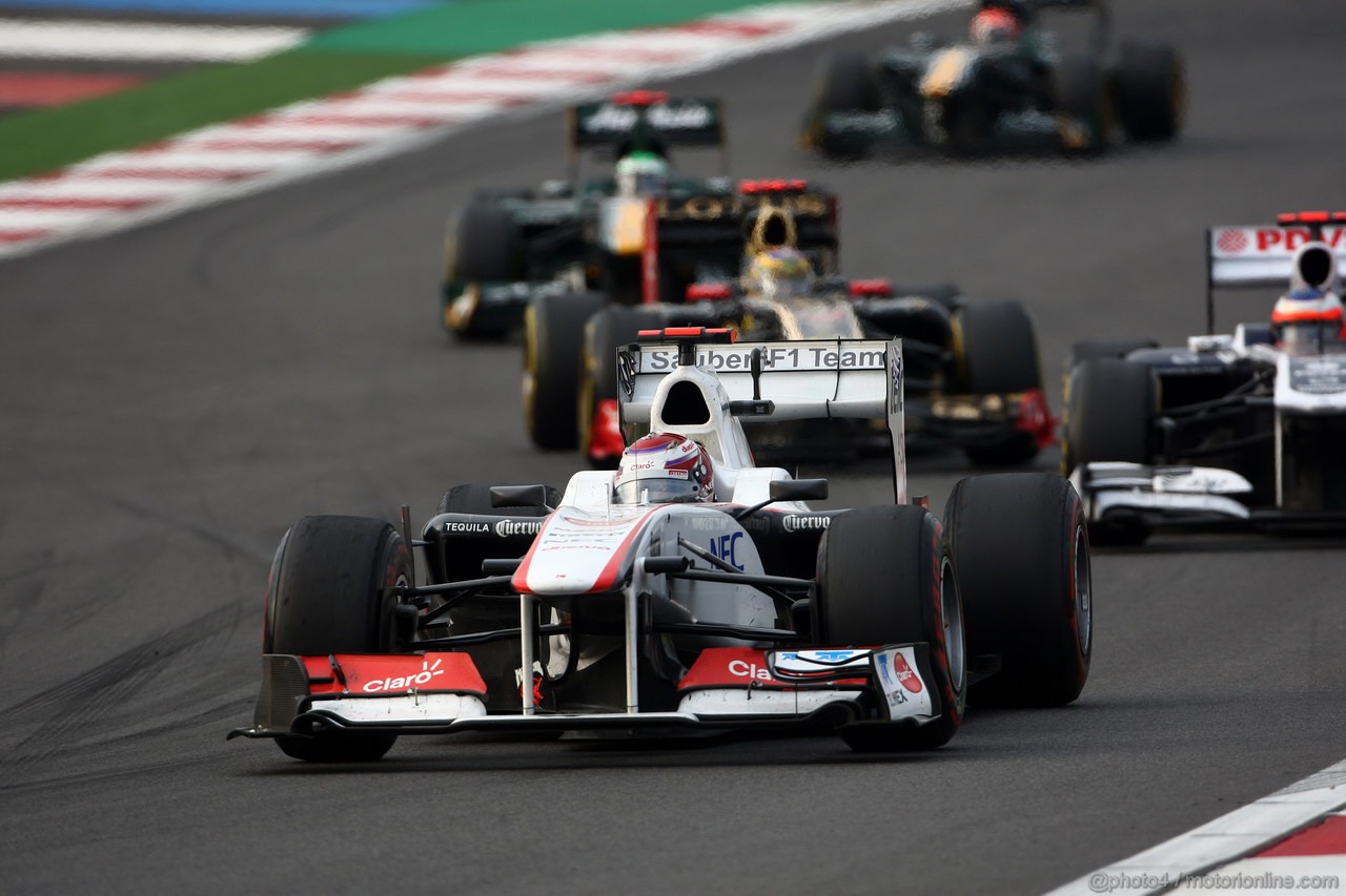 GP KOREA, 16.10.2011- Gara, Kamui Kobayashi (JAP), Sauber F1 Team C30 