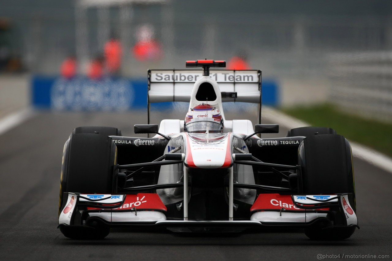 GP KOREA, 16.10.2011- Gara, Kamui Kobayashi (JAP), Sauber F1 Team C30 