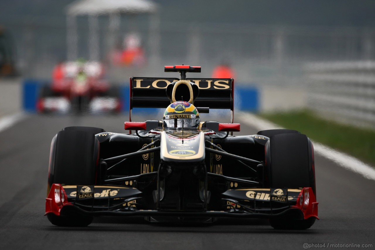GP KOREA, 16.10.2011- Gara, Bruno Senna (BRA), Lotus Renault GP R31 