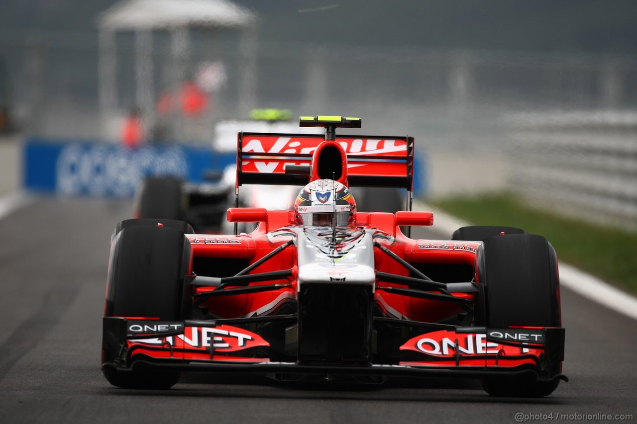 GP KOREA, 16.10.2011- Gara, Jerome D'Ambrosio (BEL), Marussia Virgin Racing VR-02 