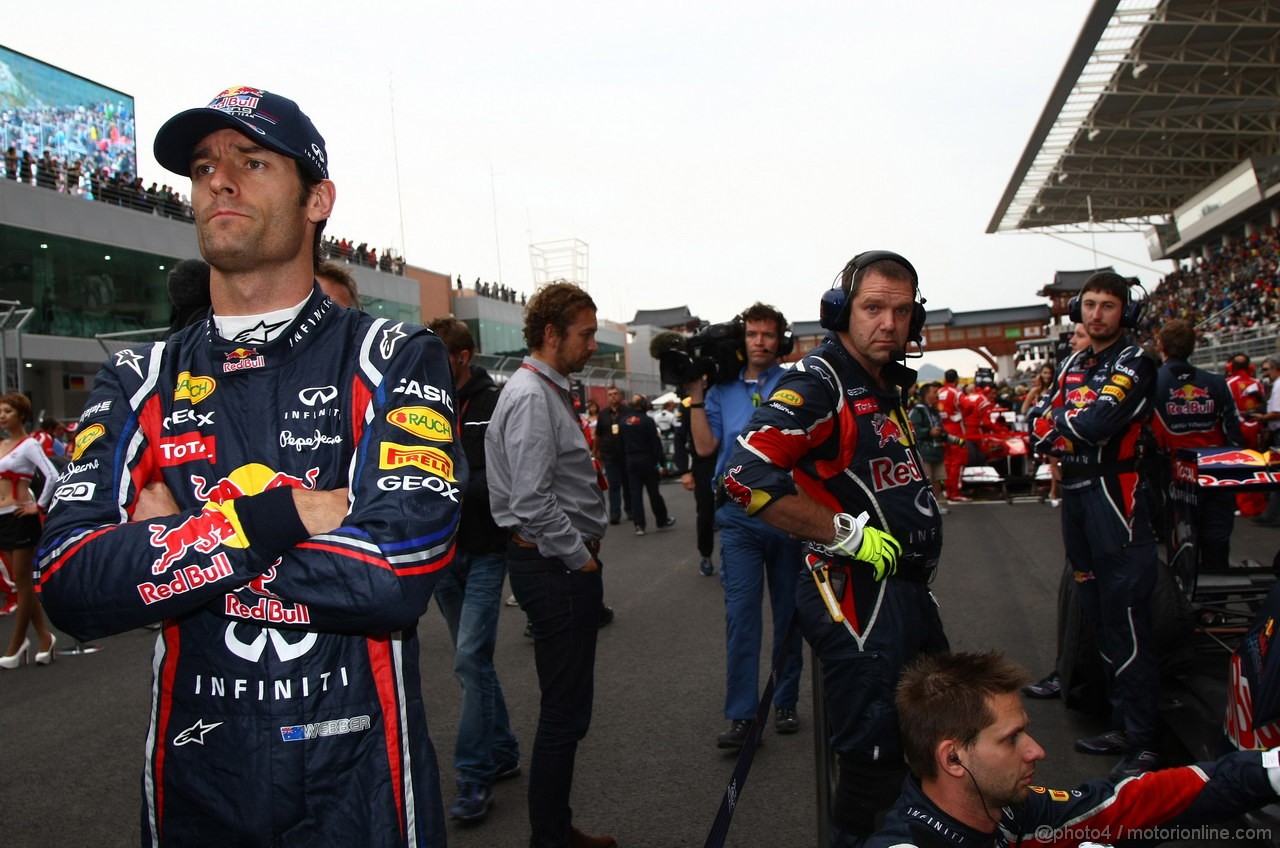 GP KOREA, 16.10.2011- Gara, Mark Webber (AUS), Red Bull Racing, RB7 