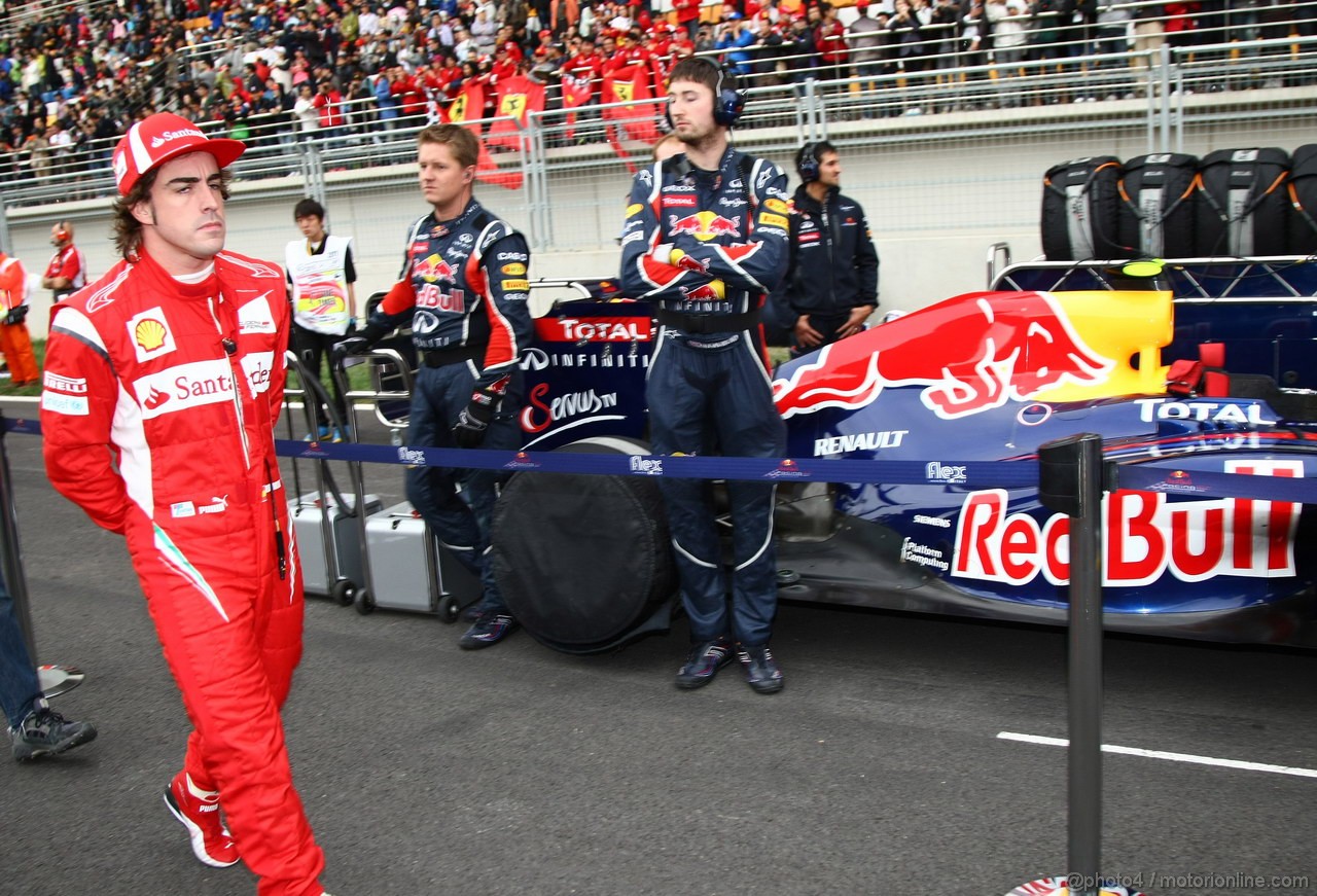 GP KOREA, 16.10.2011- Gara, Fernando Alonso (ESP), Ferrari, F-150 Italia 