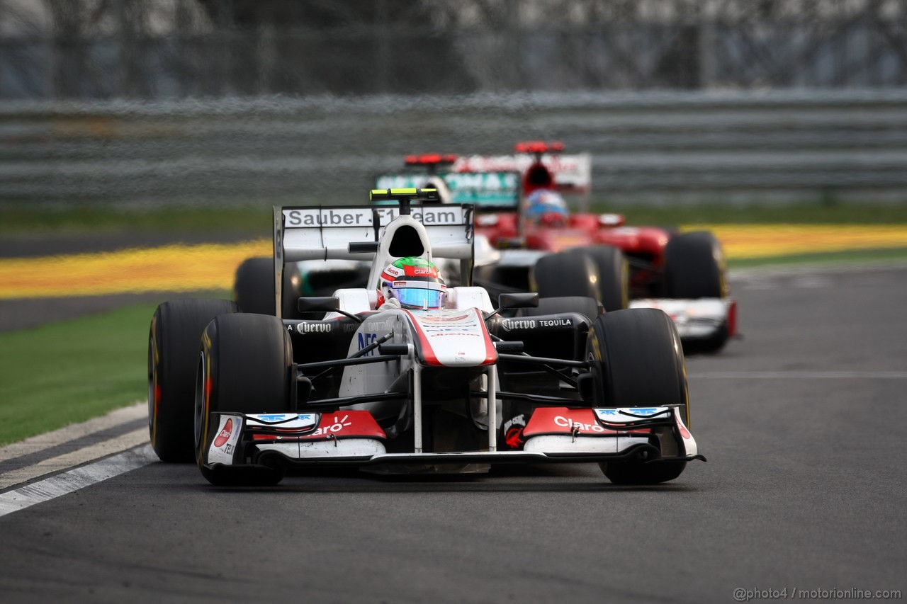 GP KOREA, 16.10.2011- Gara, Sergio P�rez (MEX), Sauber F1 Team C30 