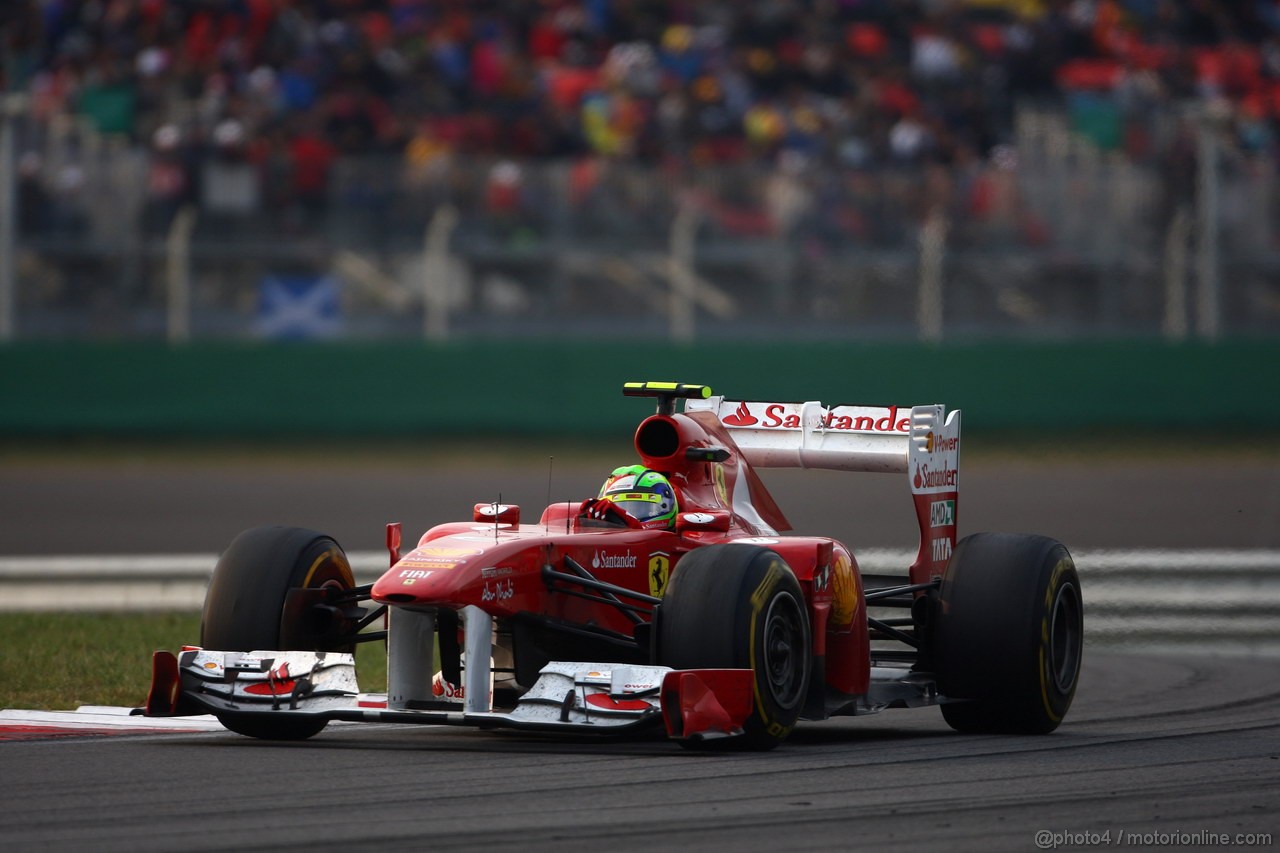 GP KOREA, 16.10.2011- Gara, Felipe Massa (BRA), Ferrari, F-150 Italia 