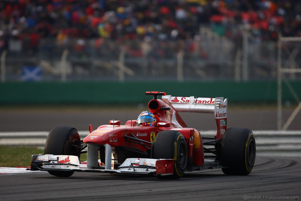 GP KOREA, 16.10.2011- Gara, Fernando Alonso (ESP), Ferrari, F-150 Italia 