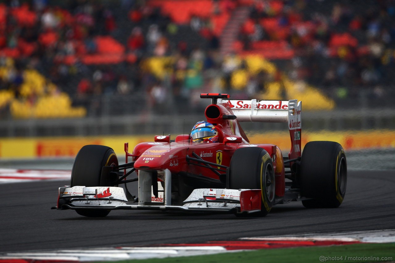 GP KOREA, 16.10.2011- Gara, Fernando Alonso (ESP), Ferrari, F-150 Italia 