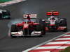 GP KOREA, 16.10.2011- Gara, Fernando Alonso (ESP), Ferrari, F-150 Italia e Jenson Button (GBR), McLaren  Mercedes, MP4-26 