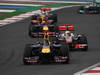 GP KOREA, 16.10.2011- Gara, Sebastian Vettel (GER), Red Bull Racing, RB7 davanti a Lewis Hamilton (GBR), McLaren Mercedes, MP4-26 e Mark Webber (AUS), Red Bull Racing, RB7