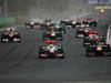 GP KOREA, 16.10.2011- Gara, Start of the race, Lewis Hamilton (GBR), McLaren  Mercedes, MP4-26 e Sebastian Vettel (GER), Red Bull Racing, RB7 