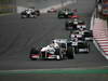 GP KOREA, 16.10.2011- Gara, Kamui Kobayashi (JAP), Sauber F1 Team C30 davanti a Pastor Maldonado (VEN), Williams FW33 
