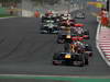 GP KOREA, 16.10.2011- Gara, Sebastian Vettel (GER), Red Bull Racing, RB7 davanti a Lewis Hamilton (GBR), McLaren  Mercedes, MP4-26 