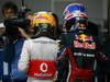 GP KOREA, 16.10.2011- Gara, Lewis Hamilton (GBR), McLaren  Mercedes, MP4-26 secondo e Mark Webber (AUS), Red Bull Racing, RB7 terzo 