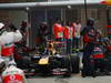 GP KOREA, 16.10.2011- Gara, Pit Stop, Sebastian Vettel (GER), Red Bull Racing, RB7 
