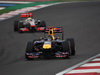 GP KOREA, 16.10.2011- Gara, Sebastian Vettel (GER), Red Bull Racing, RB7 e Lewis Hamilton (GBR), McLaren  Mercedes, MP4-26 