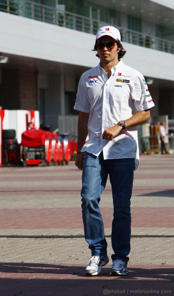GP KOREA, 13.10.2011- Sergio P�rez (MEX), Sauber F1 Team C30 