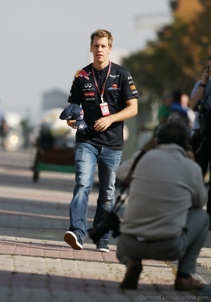 GP KOREA, 13.10.2011- Sebastian Vettel (GER), Red Bull Racing, RB7 