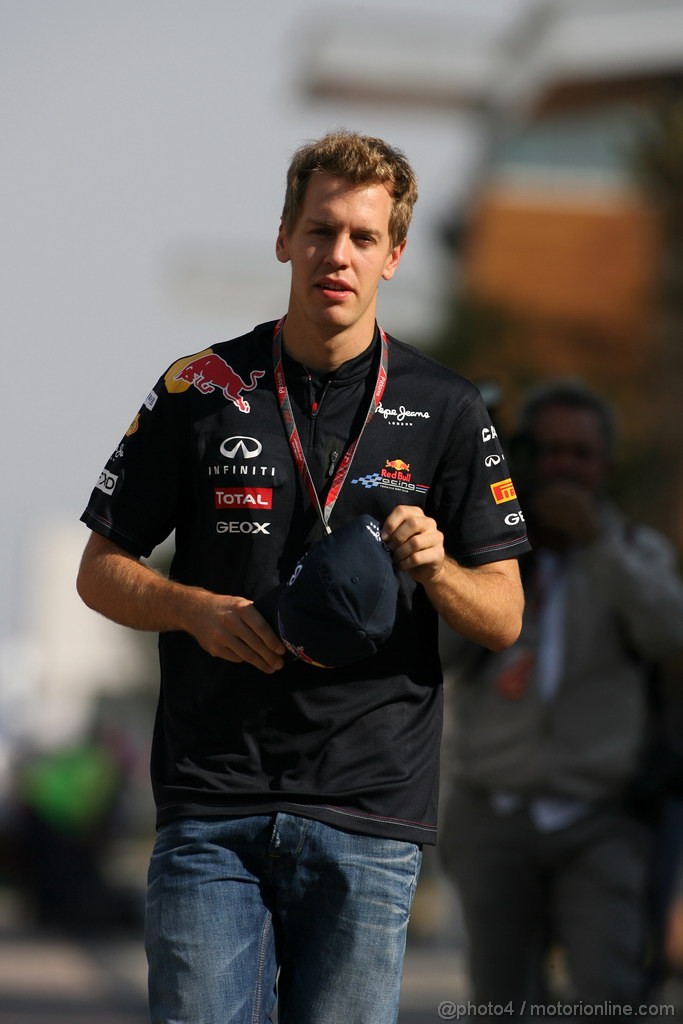 GP KOREA, 13.10.2011- Sebastian Vettel (GER), Red Bull Racing, RB7 