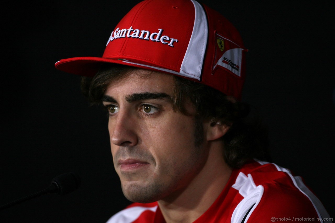 GP KOREA, 13.10.2011- Conferenza Stampa, Fernando Alonso (ESP), Ferrari, F-150 Italia 