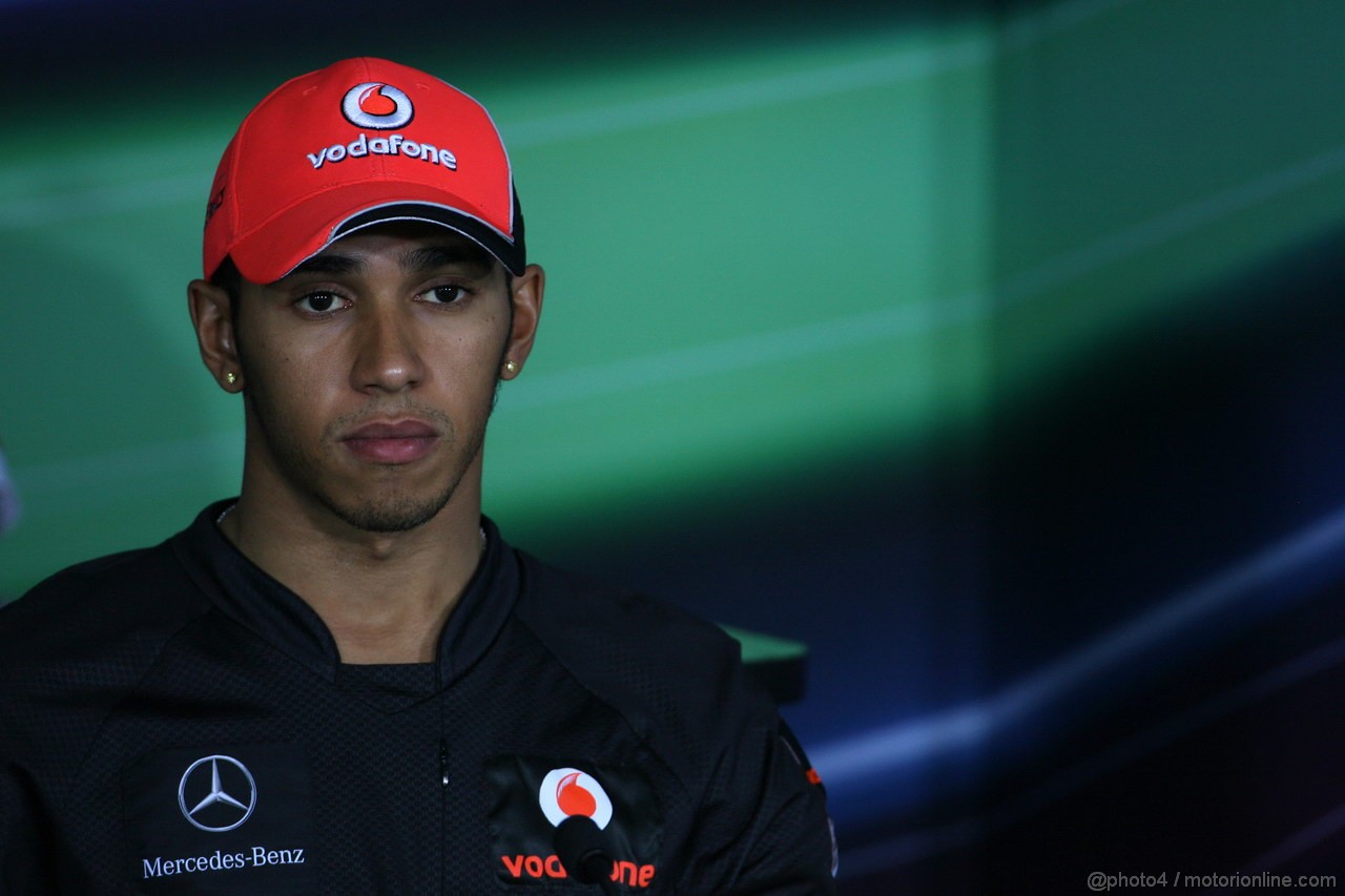 GP KOREA, 13.10.2011- Conferenza Stampa, Lewis Hamilton (GBR), McLaren  Mercedes, MP4-26 