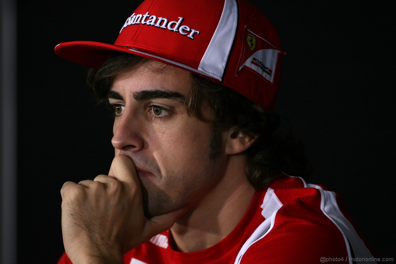 GP KOREA, 13.10.2011- Conferenza Stampa, Fernando Alonso (ESP), Ferrari, F-150 Italia 