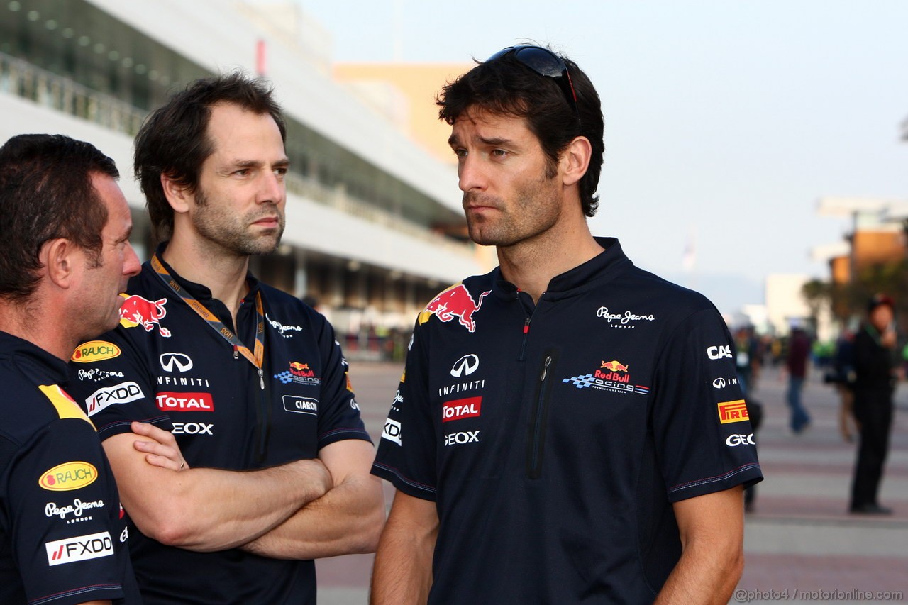 GP KOREA, 13.10.2011- Mark Webber (AUS), Red Bull Racing, RB7 