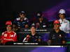 GP KOREA, 13.10.2011- Conferenza Stampa, Pastor Maldonado (VEN), Williams FW33, Jaime Alguersuari (SPA), Scuderia Toro Rosso, STR6, Sergio P�rez (MEX), Sauber F1 Team C30, Fernando Alonso (ESP), Ferrari, F-150 Italia, Sebastian Vettel (GER), Red Bull Racing, RB7 e Lewis Hamilton (GBR), McLaren  Mercedes, MP4-26 