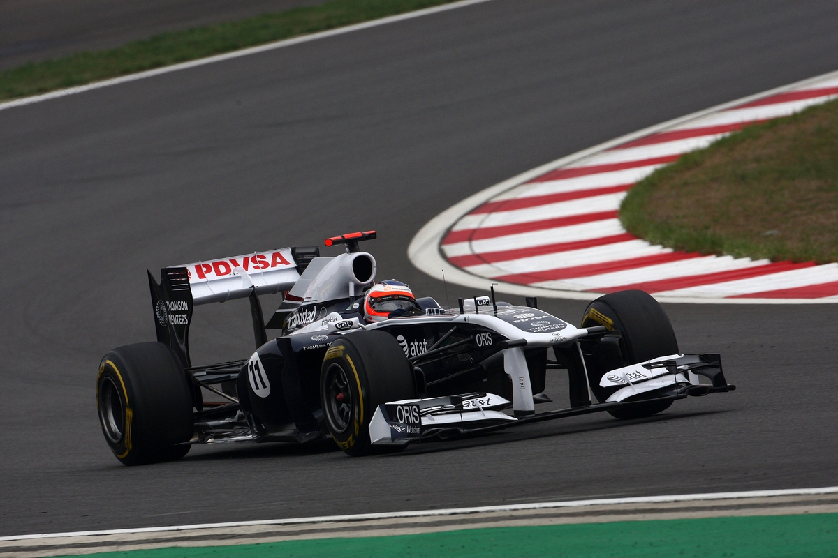 GP KOREA, 15.10.2011- Prove Libere 3, Sabato, Rubens Barrichello (BRA), Williams FW33 