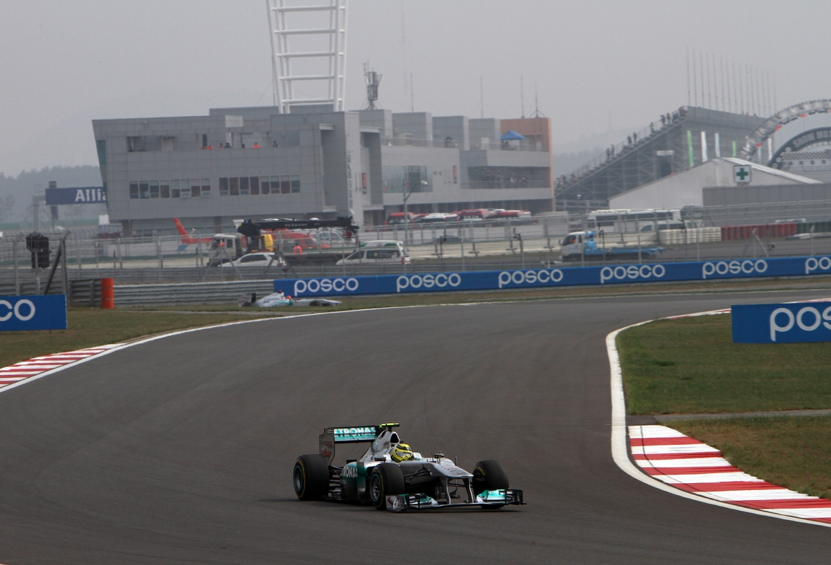GP KOREA, 15.10.2011- Prove Libere 3, Sabato, Nico Rosberg (GER), Mercedes GP Petronas F1 Team, MGP W02 