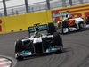 GP KOREA, 15.10.2011- Qualifiche, Nico Rosberg (GER), Mercedes GP Petronas F1 Team, MGP W02 e Paul di Resta (GBR) Force India VJM04 