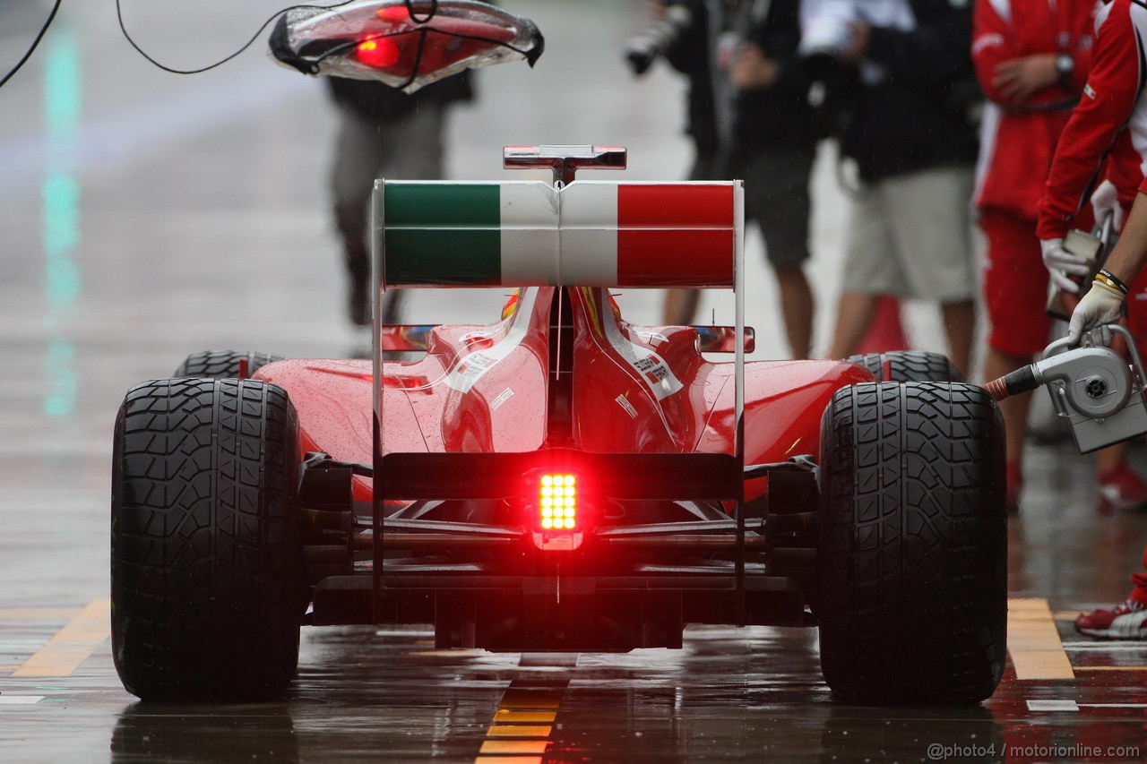 GP KOREA, 14.10.2011- Prove Libere 1, Venerdi', Fernando Alonso (ESP), Ferrari, F-150 Italia