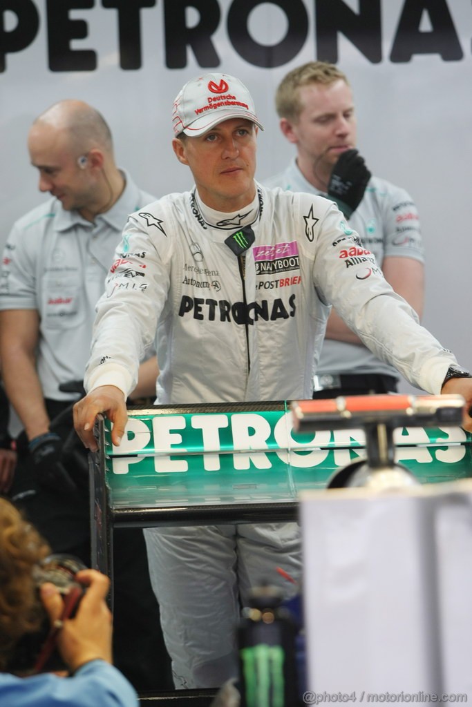 GP KOREA, 14.10.2011- Prove Libere 1, Venerdi', Michael Schumacher (GER), Mercedes GP Petronas F1 Team, MGP W02 