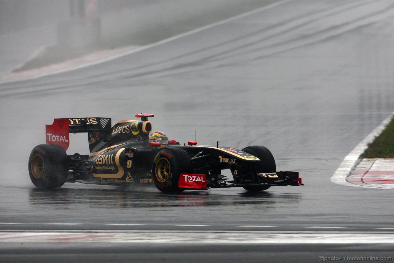 GP KOREA, 14.10.2011- Prove Libere 1, Venerdi', Bruno Senna (BRA), Lotus Renault GP R31