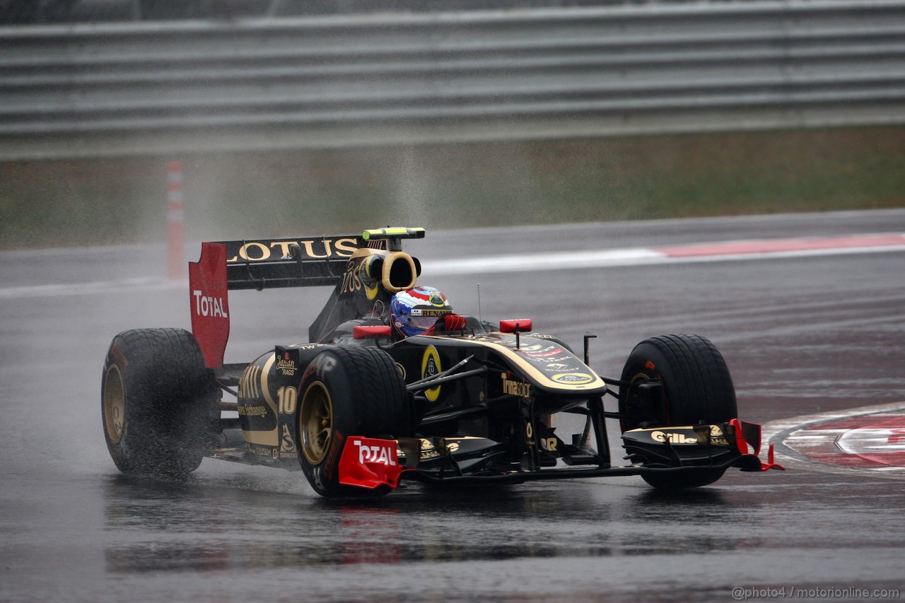 GP KOREA, 14.10.2011- Prove Libere 1, Venerdi', Vitaly Petrov (RUS), Lotus Renault GP, R31