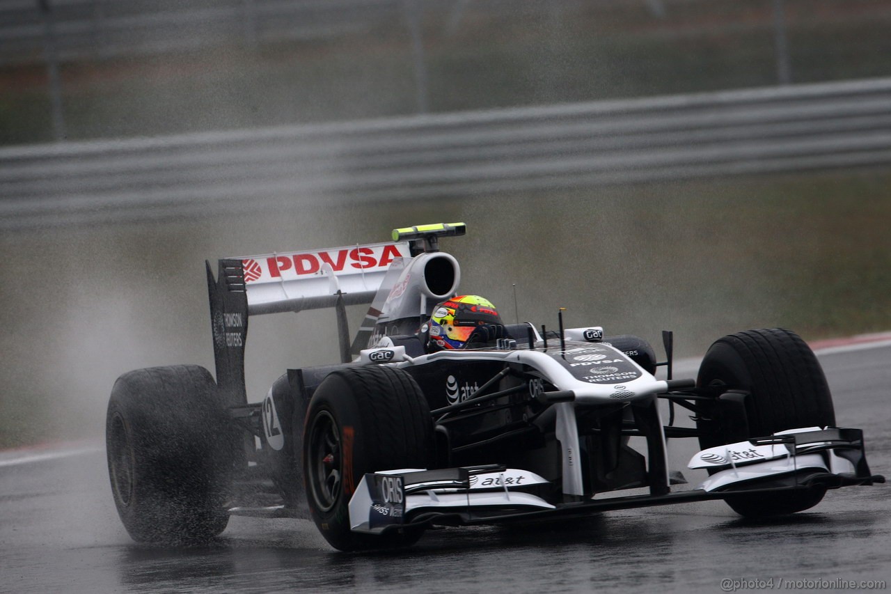 GP KOREA, 14.10.2011- Prove Libere 1, Venerdi', Pastor Maldonado (VEN), Williams FW33
