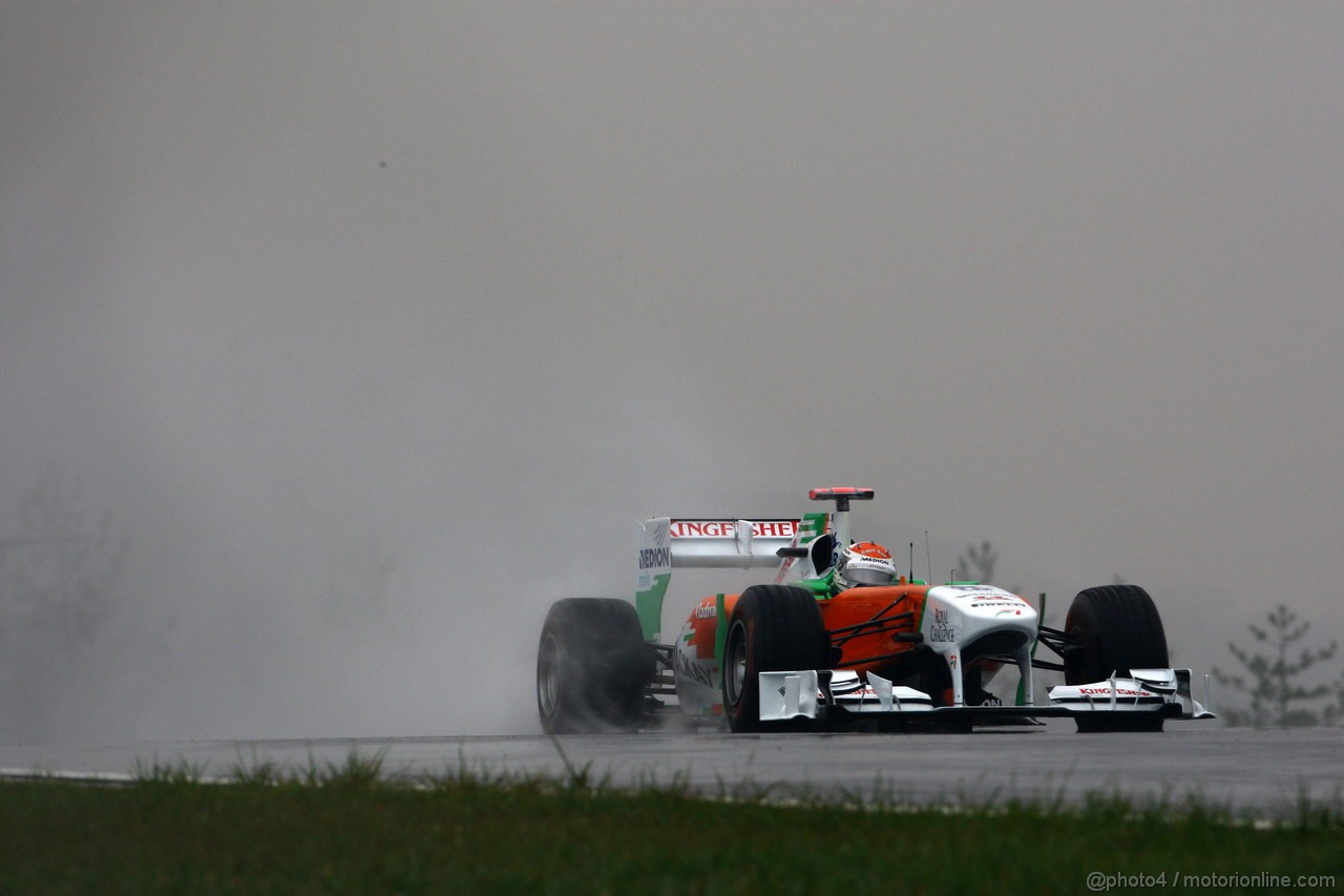 GP KOREA, 14.10.2011- Prove Libere 1, Venerdi', Adrian Sutil (GER), Force India F1 Team, VJM04 